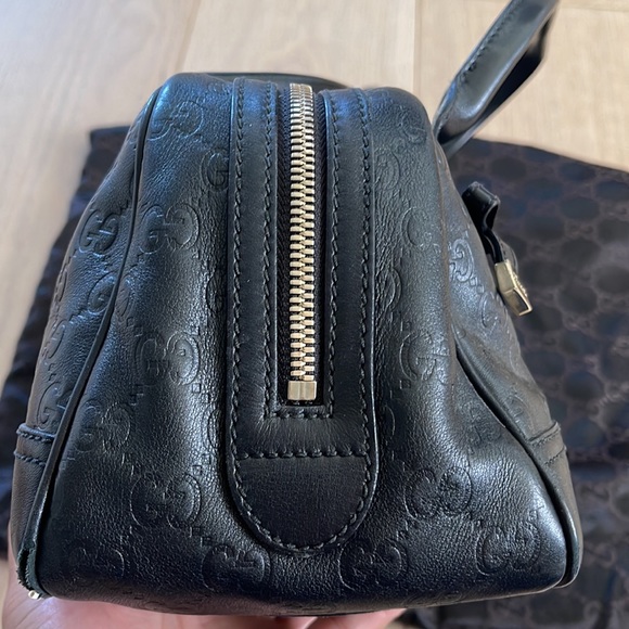 Gucci Black Guccissima Leather Princy Boston Bag with duster bag - Picture 4 of 16